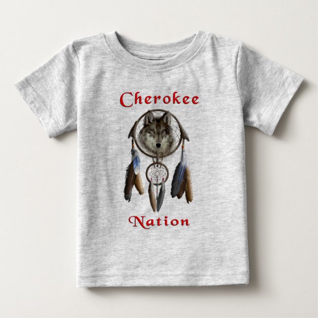 Camiseta Para Bebê Nação Cherokee (Frente)