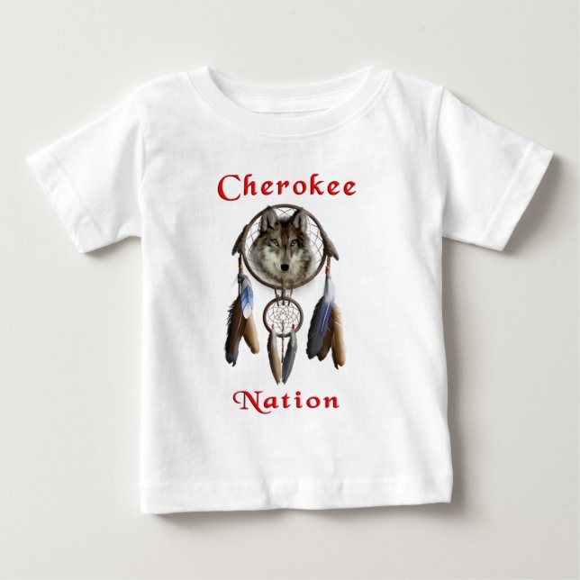 Camiseta Para Bebê Nação Cherokee (Frente)