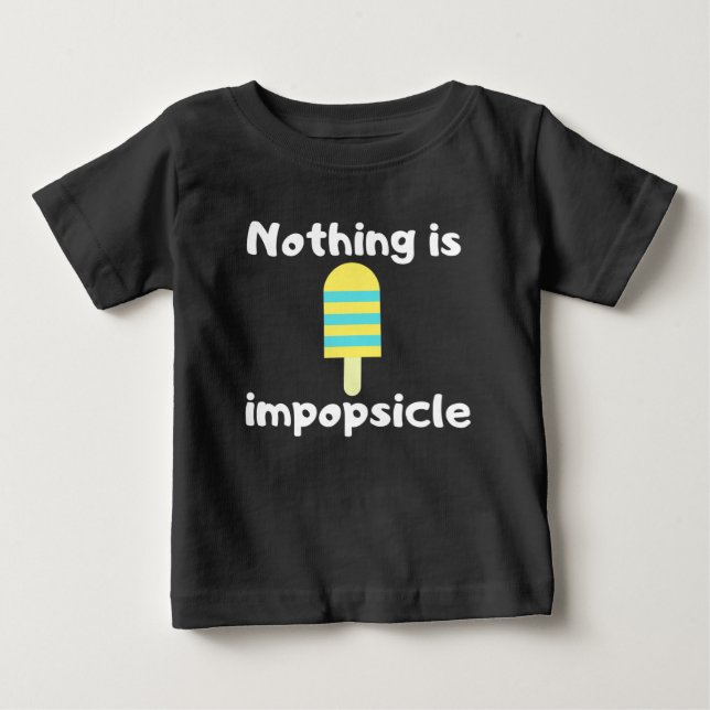 Camiseta Para Bebê Nada é picolé (Frente)