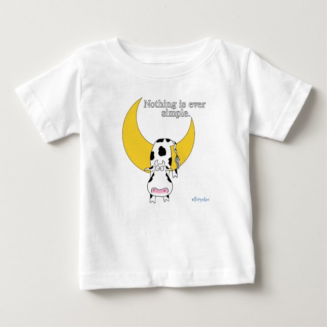 Camiseta Para Bebê NADA É SIMPLES POR Sandra Boynton (Frente)