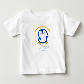 Camiseta Para Bebê nadadeiras pequenas, grandes sorrisos