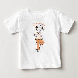 Camiseta Para Bebê Namaste Girl