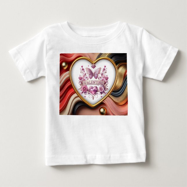 Camiseta Para Bebê Namorados (Frente)