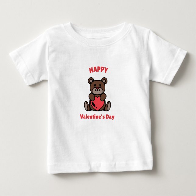 Camiseta Para Bebê Namorados feliz dia de os namorados (Frente)