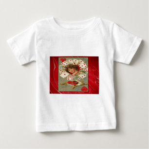 Camiseta Para Bebê Namorados Vitoriano A Rainha dos Corações