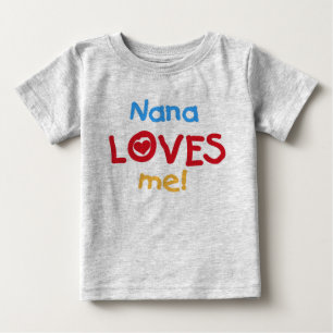 Camiseta Para Bebê Nana me ama