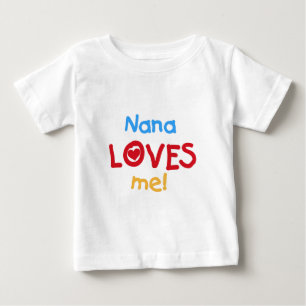 Camiseta Para Bebê Nana Me Ama
