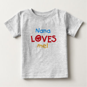 Camiseta Para Bebê Nana me ama