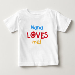 Camiseta Para Bebê Nana me ama T-shirts e presentes