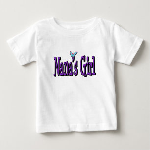 Camiseta Para Bebê Nana's Girl