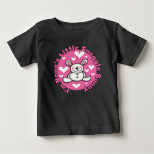 Camiseta Para Bebê Nana's Little Snuggle Bunny