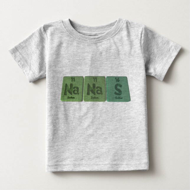Camiseta Para Bebê Nanas-Na-Na-S-Sodium-Sodium-Sulfur.png (Frente)
