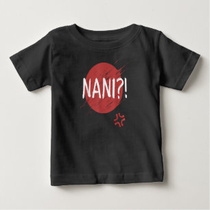 Camiseta Para Bebê Nani! Que Engraçado Anime Japonês