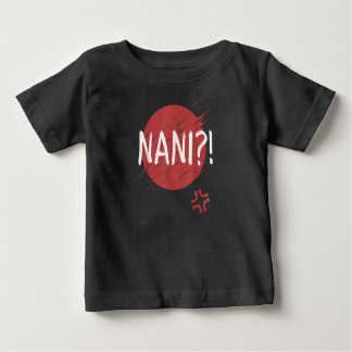 Camiseta Para Bebê Nani! Que Engraçado Anime Japonês