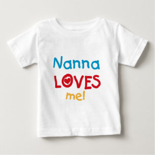 Camiseta Para Bebê Nanna ama-me T-shirts e presentes