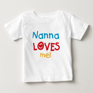 Camiseta Para Bebê Nanna ama-me T-shirts e presentes