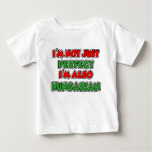 Camiseta Para Bebê Não Apenas Húngaro Perfeito
