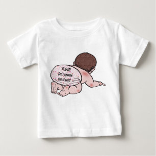 Camiseta Para Bebê Não aperte as bochechas