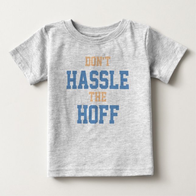 Camiseta Para Bebê Não bata no hoff (Frente)