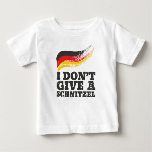 Camiseta Para Bebê Não dê à Schnitzel a bandeira alemã Oktoberfest