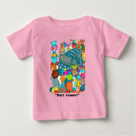Camiseta Para Bebê Não é Engraçado! Camiseta de Menina Bebê