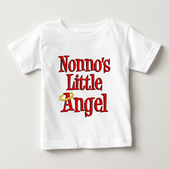 Camiseta Para Bebê Não é Little Angel (Frente)