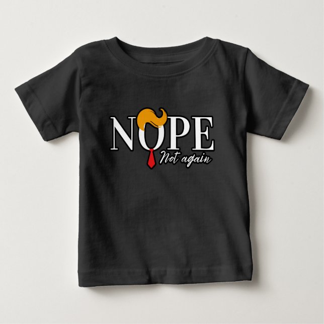 Camiseta Para Bebê Não é mais um tropeço engraçado - eleição 2024 (Frente)