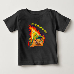 Camiseta Para Bebê Não é o meu café da manhã