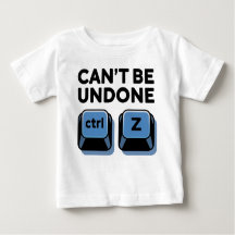 Não é possível desfazer ctrl + z