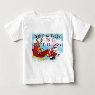 Camiseta Para Bebê Não é tão fácil, garoto gordo