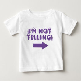 Camiseta Para Bebê "Não estou contando!" Citação com Seta