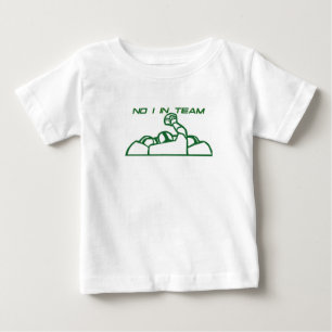 Camiseta Para Bebê Não, eu na Equipe 2 Bebê Tee