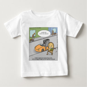 Camiseta Para Bebê Não Fale Com Estranhos é Engraçado