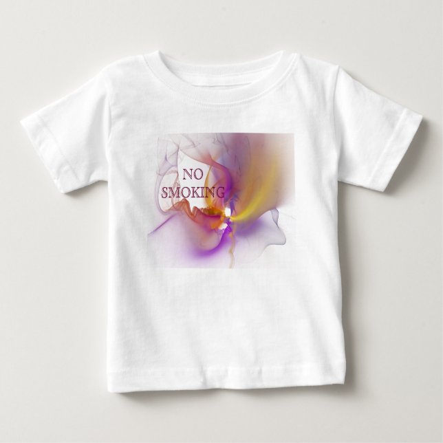 Camiseta Para Bebê Não fumar (Frente)