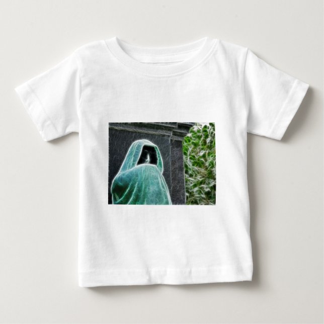Camiseta Para Bebê Não hoje Satã (Frente)