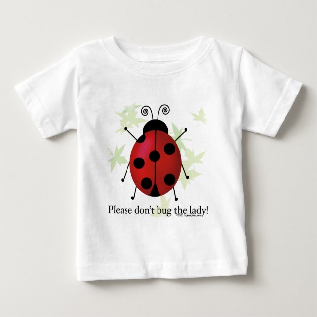 Camiseta Para Bebê Não inseto a Senhora (Frente)
