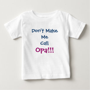 Camiseta Para Bebê Não me faça chamar de T-Shirt Criança do avô