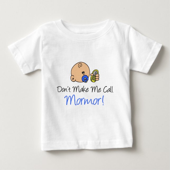 Camiseta Para Bebê Não me faça chamar Mormor (Frente)