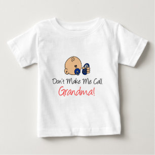Camiseta Para Bebê Não me faça ligar para a vovó