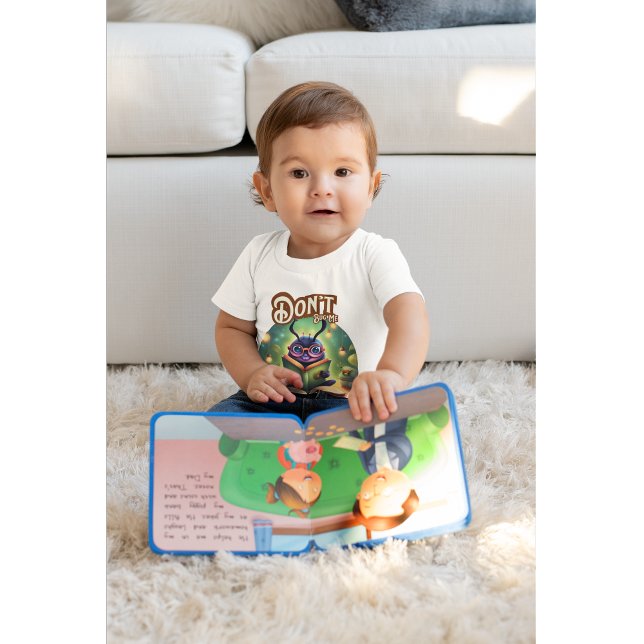 Camiseta Para Bebê Não Me Incomode Estou Lendo Bicho Fofo (A cute reading buddy for kids who love story time.)