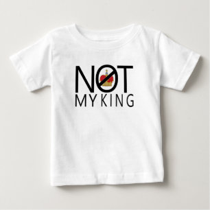 Camiseta Para Bebê Não Meu Rei