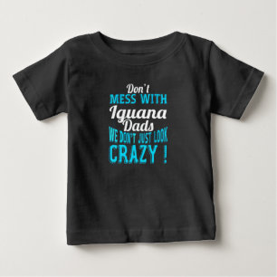 Camiseta Para Bebê Não mexa com Pais Iguana