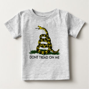 Camiseta Para Bebê NÃO PISE em MIM, Gadsden Rattler, Bratton