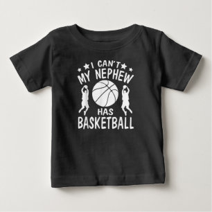 Camiseta Para Bebê Não Posso Ter Presente De Basquete Para Tia.