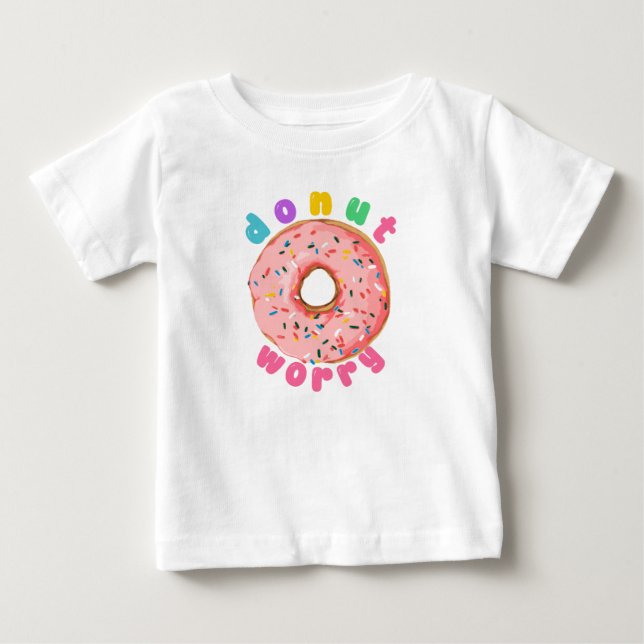 Camiseta Para Bebê Não se Preocupe, Seja Feliz (Frente)