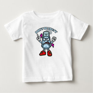 Camiseta Para Bebê Não seja salgado, ilustração engraçada