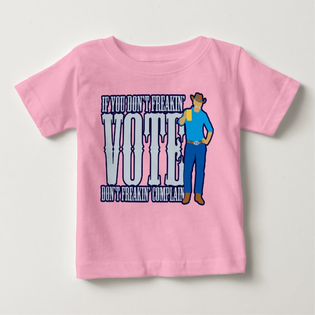 Camiseta Para Bebê Não VOTE Não Reclame (Frente)