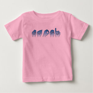 Camiseta Para Bebê Naomi soletrado
