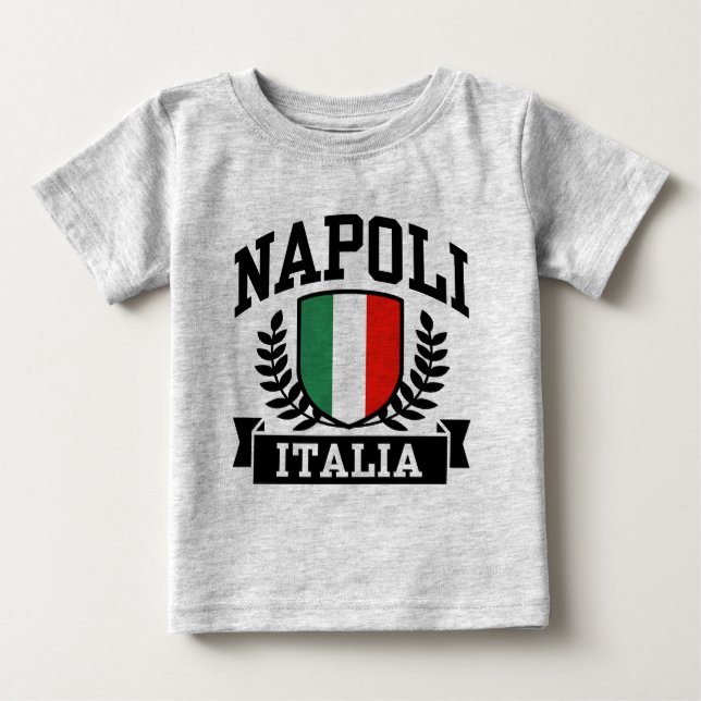 Camiseta Para Bebê Napoli Itália (Frente)