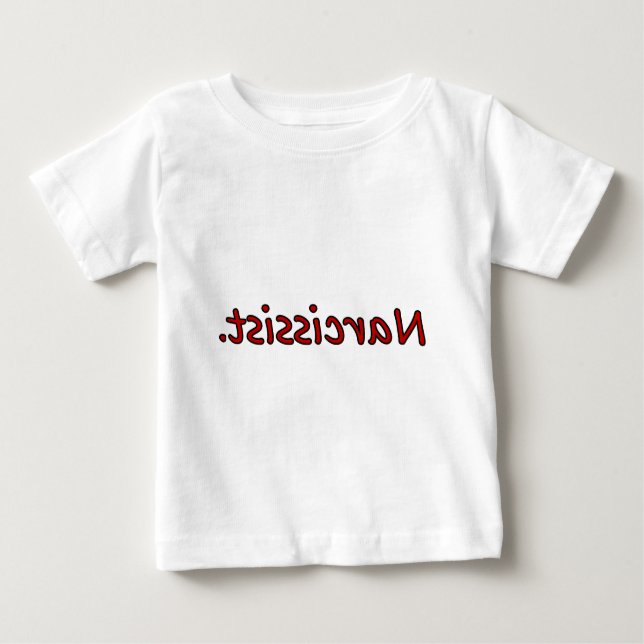 Camiseta Para Bebê narcisista (Frente)